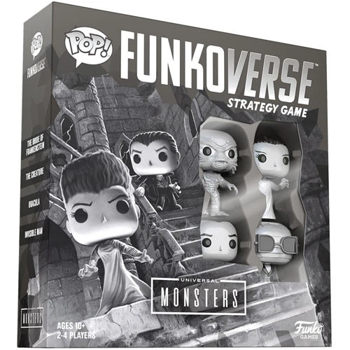Funkoverse Strategy Game: Universal Monsters 100 4-Pack 1 Funkoverse Strategy Game: Universal Monsters 100 4-Pack