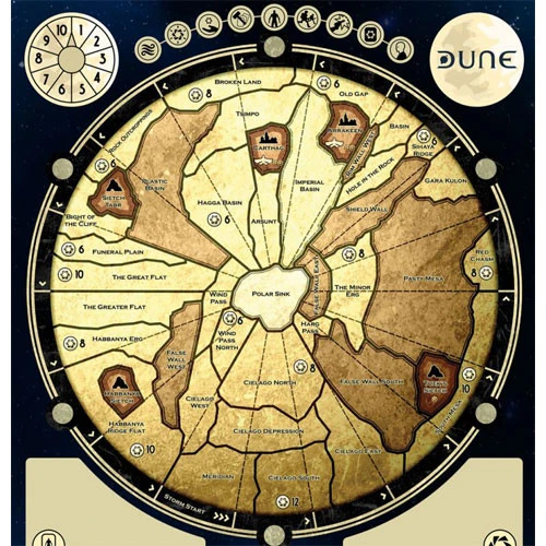 Dune Board Game: Game Mat (24" X 36") 2 Dune Board Game: Game Mat (24" X 36") - Image 2