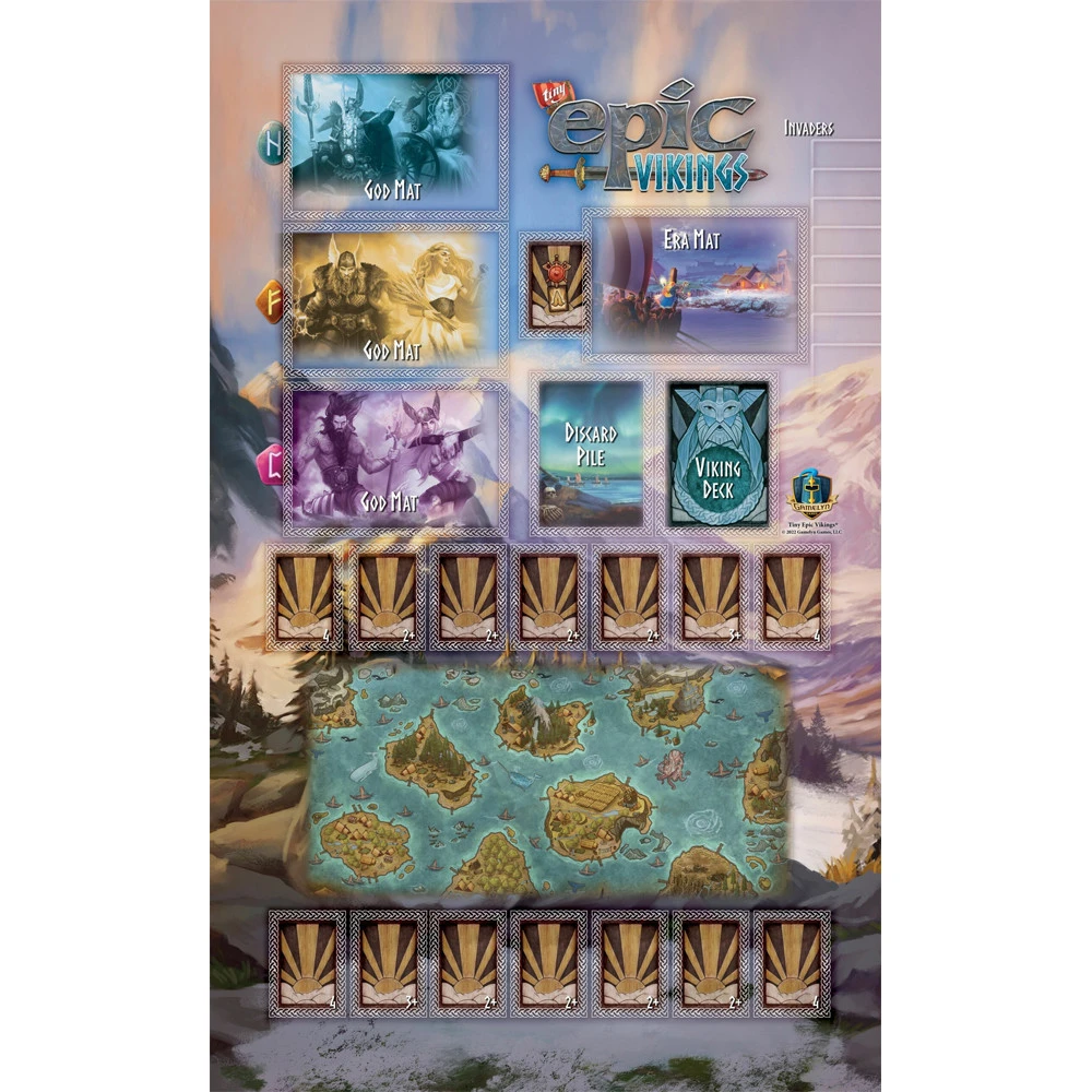 Tiny Epic Vikings: Gaming Mat (New Arrival) 2 Tiny Epic Vikings: Gaming Mat (New Arrival) - Image 2